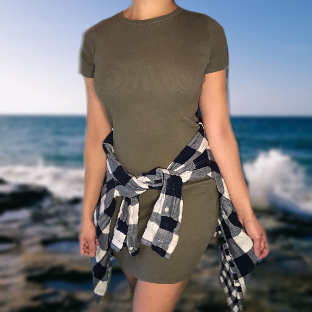 SAGE green, Brandy Melville dress